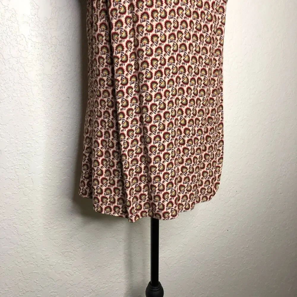 Cabi Poem cream red racerback sleeveless top size Medium #5737